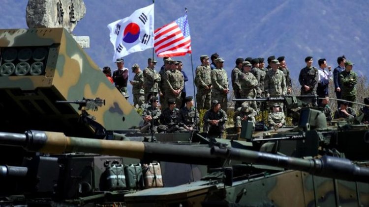Güney Kore ve ABD son yılların en büyük askeri tatbikatın gerçekleştiriyor
