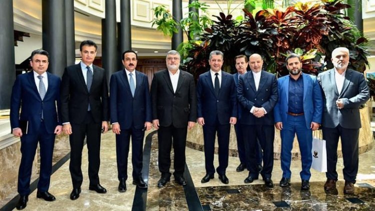 Başbakan Barzani Batı Azerbaycan Valisi'ni ağırladı