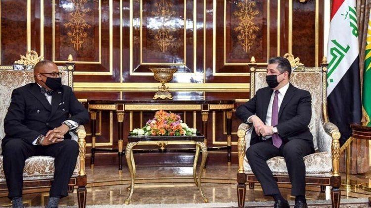 Mesrur Barzani ABD’nin yeni Erbil Başkonsolosu’nu kabul etti
