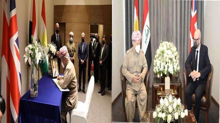 Başkan Barzani'den İngiltere Başkonsolosluğu’na taziye ziyareti