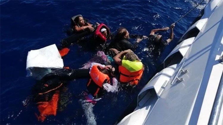Ege Denizinde göçmen faciası