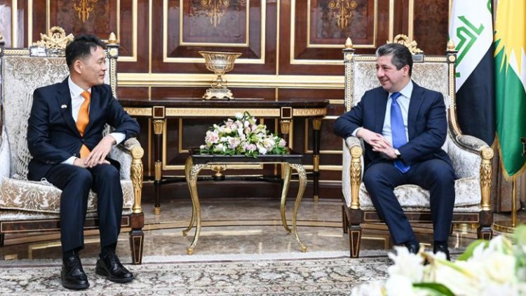 Başbakan Mesrur Barzani, Güney Kore’nin yeni başkonsolosunu kabul etti