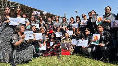 Erbil’de Doğu Kürdistan’a destek gösterisi