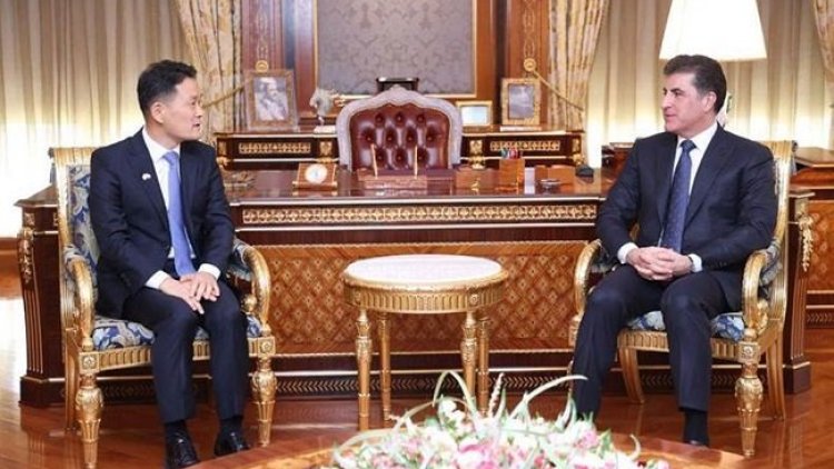 Neçirvan Barzani, Güney Kore'nin yeni Erbil Başkonsolosu’nu kabul etti