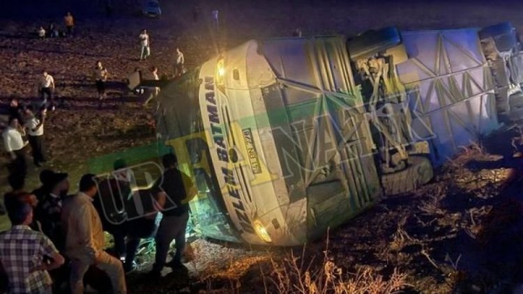 Urfa’da yolcu otobüsü devrildi: Çok sayıda yaralı var