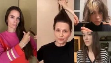 Fransız kadın oyuncular Jîna Emini için saçlarını kesti