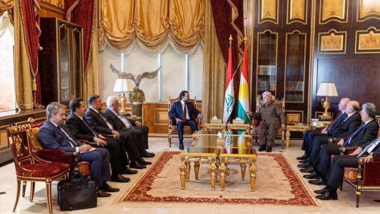 Başkan Barzani Devleti Yönetme İttifakı heyetini ağırladı