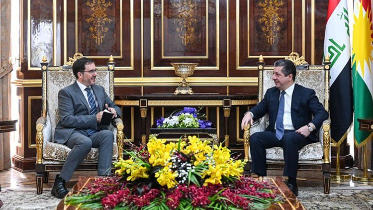İngiltere’nin Bağdat Büyükelçisi, Başbakan Mesrur Barzani ile bir araya geldi
