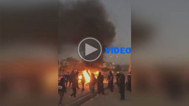 Doğu Kürdistan: Göstericiler Devrim Muhafızlarına ait karakolu ateş verdi