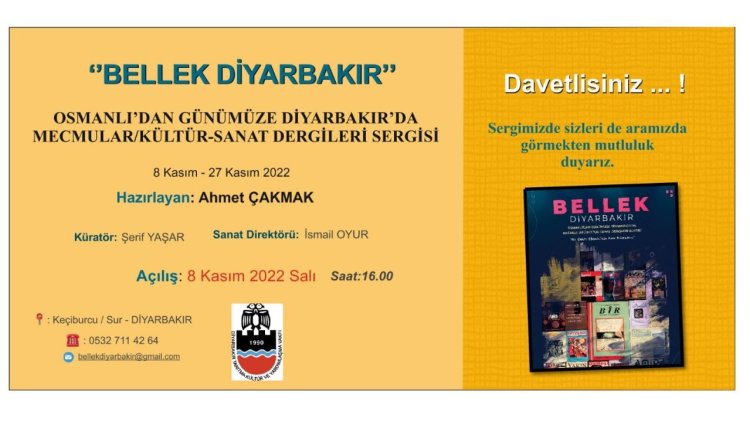 Kürt yazar Ahmet Çakmak’tan ‘Bellek Diyarbakır’ sergisi