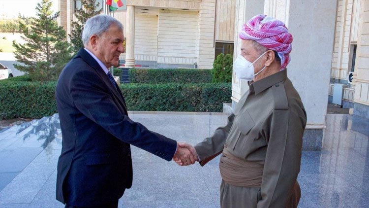 Başkan Barzani Irak Cumhurbaşkanı Reşid ile görüştü