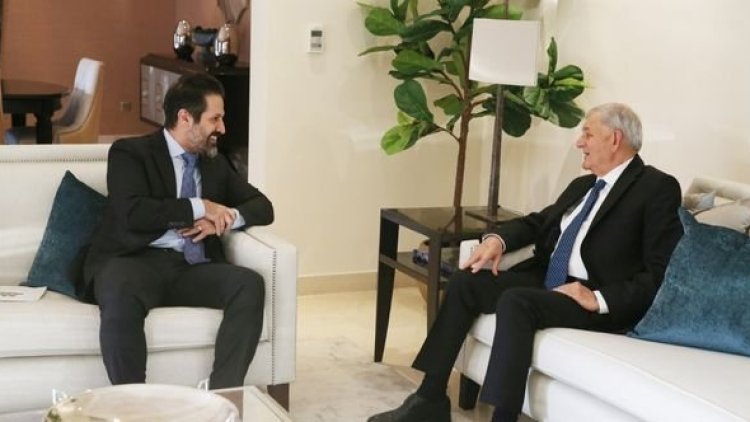 Irak Cumhurbaşkanı Reşid ile Kubat Talabani arasında görüşme