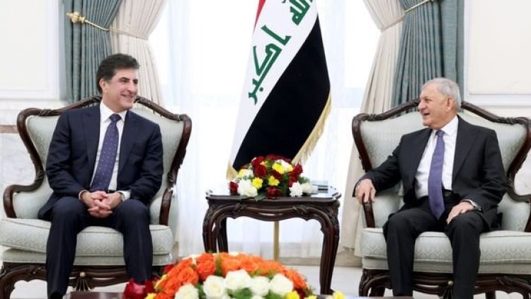 Neçirvan Barzani Irak Cumhurbaşkanı Reşid ile görüştü
