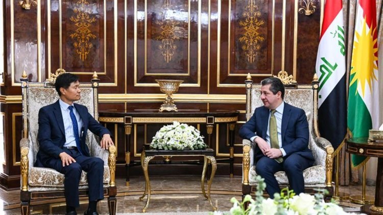 Başbakan Mesrur Barzani Güney Kore’nin Bağdat Büyükelçisini kabul etti.