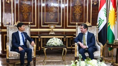 Başbakan Mesrur Barzani Güney Kore’nin Bağdat Büyükelçisini kabul etti.