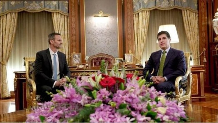 Neçirvan Barzani, Hollanda’nın yeni Erbil Başkonsolosunu kabul etti