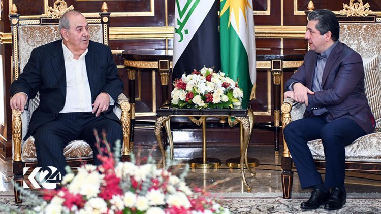 Başbakan Mesrur Barzani, eski Irak Başbakanı Allavi ile görüştü