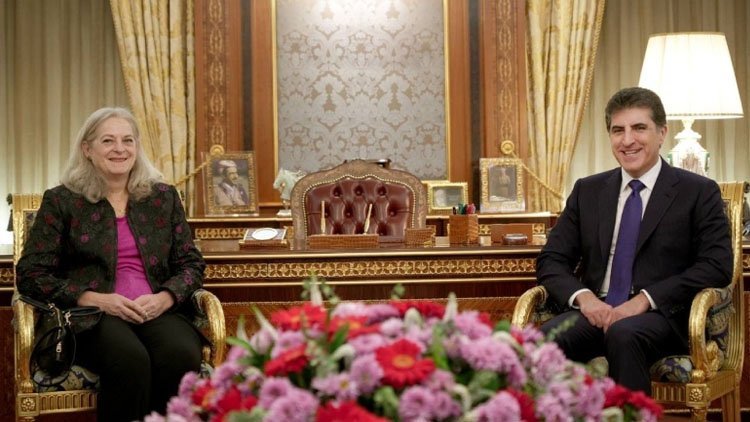 Neçirvan Barzani,  ABD Büyükelçisi Romanowski ile görüştü