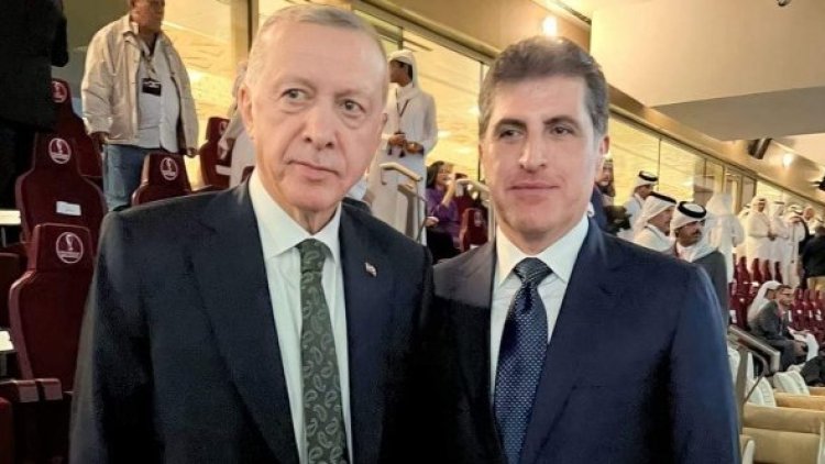 Neçirvan Barzani ile Erdoğan Katar'da bir araya geldi