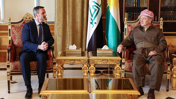 Başkan Mesud Barzani, Hollanda'nın Erbil Başkonsolosunu kabul etti.