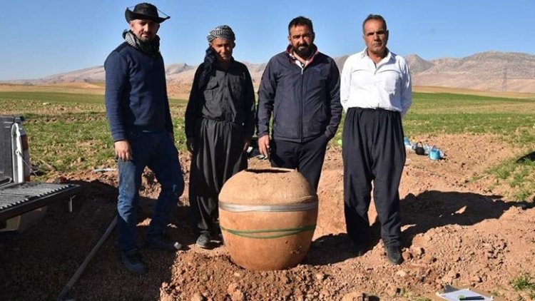 Erbil: Sasaniler dönemine ait tarihi küp bulundu