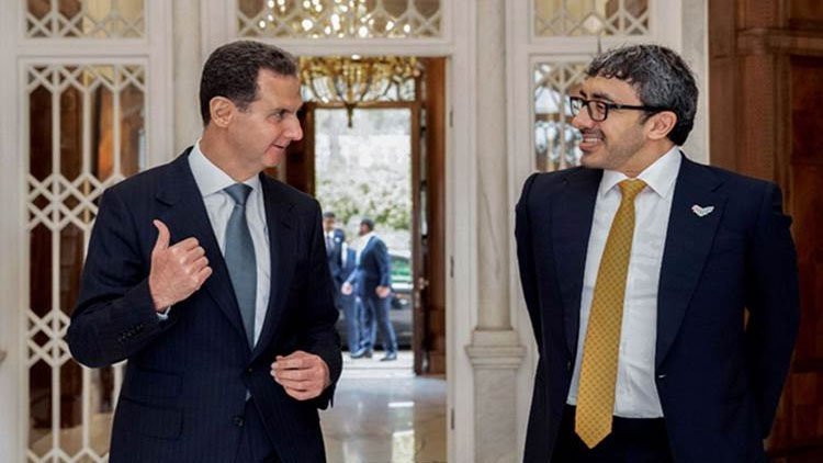 Esad, BAE Dışişleri Bakanı Nahyan ile görüştü