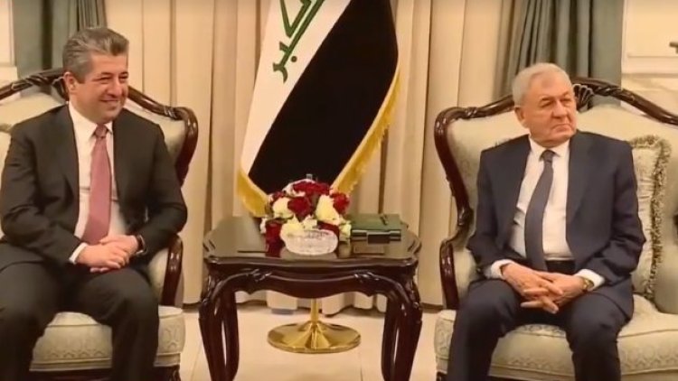 Başbakan Barzani Irak Cumhurbaşkanı Reşid ile bir araya geldi
