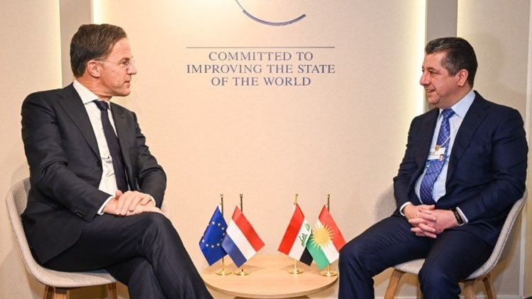 Başbakan Mesrur Barzani, Hollanda Başbakanı Rutte ile bir araya geldi