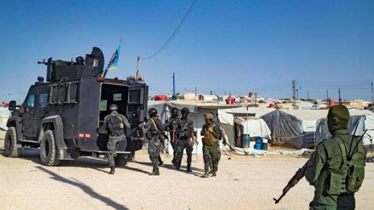 Hol Kampı'nda hava destekli operasyon: 5 Iraklı tutuklandı