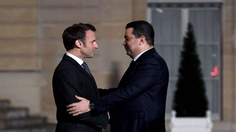 Irak Başbakanı Fransa’da Macron’la bir araya geldi