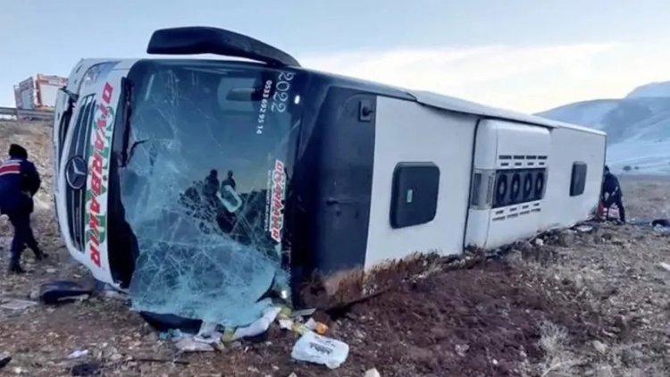 Diyarbakır otobüsü Afyonkarahisar’da devrildi: 8 ölü, 35 yaralı