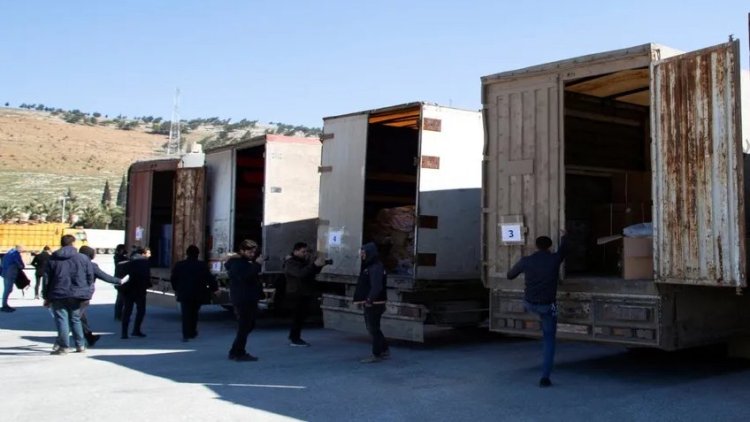 İlk uluslararası yardım konvoyu Suriye'ye ulaştı