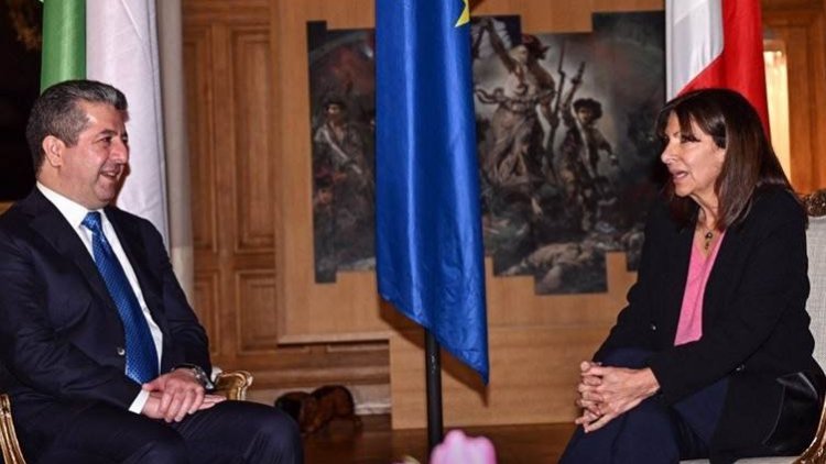 Başbakan Barzani Paris Belediye Başkanı Hidalgo ile görüştü