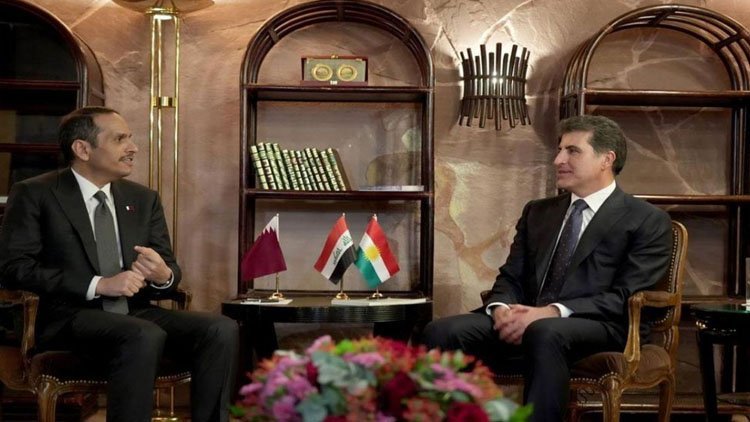 Neçirvan Barzani, Katar Dışişleri Bakanı Al Sani ile görüştü