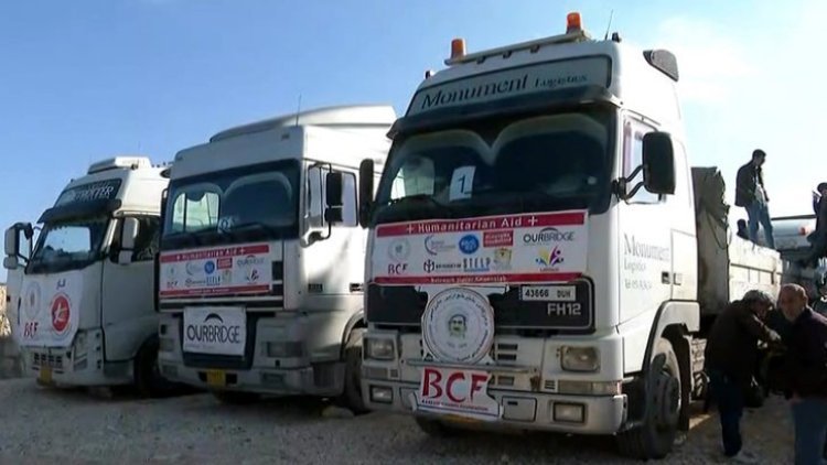 BCF, Afrin kentine bir insani ve sağlık yardım konvoyunu daha ulaştırdı