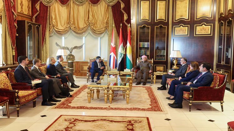 Başkan Mesud Barzani İngiliz hükümeti heyetiyle görüştü