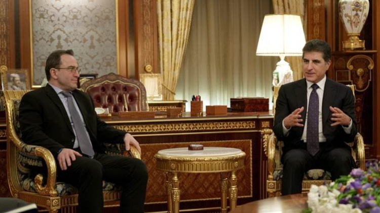 Neçirvan Barzani, Rus Büyükelçi Kutrashev ile bir araya geldi
