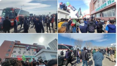 Bursa'da ırkçı saldırıya uğrayan Amedspor'a Diyarbakır'da görkemli karşılama