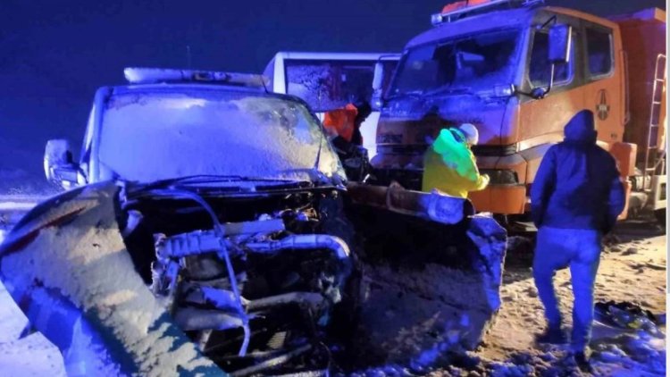 Erzincan’da zincirleme trafik kazası: Çok sayıda yaralı