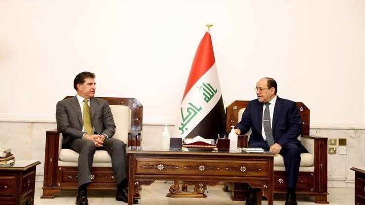 Neçirvan Barzani, Bağdat’ta Nuri Maliki ile görüştü