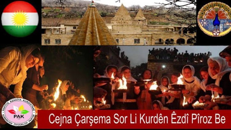 PAK: Ezidi Kürt Kardeşlerimizin Çarşema Sor Bayramı’nı Kutluyoruz