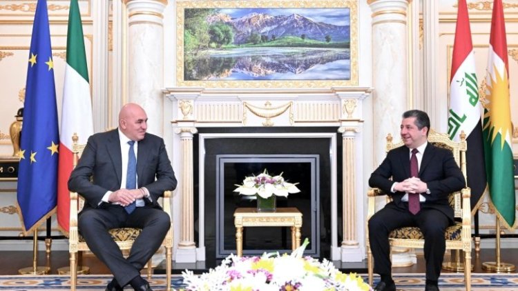 Mesrur Barzani ile İtalya Savunma Bakanı Crosetto arasında önemli görüşme