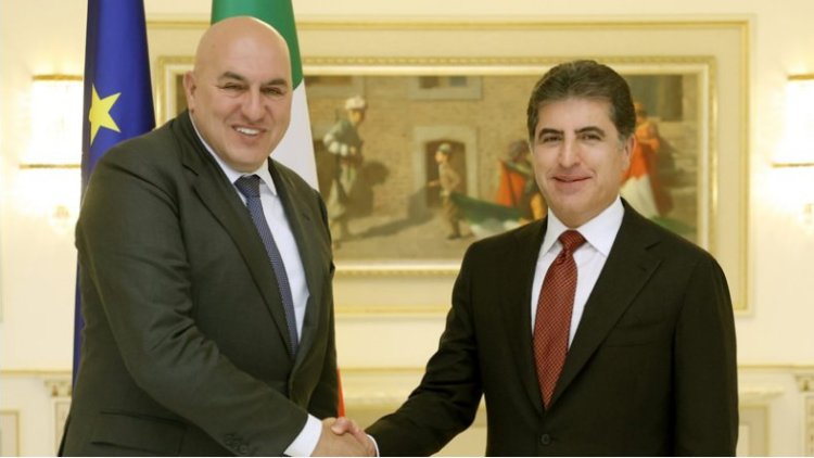 Neçirvan Barzani, İtalya Savunma Bakanı ile görüştü