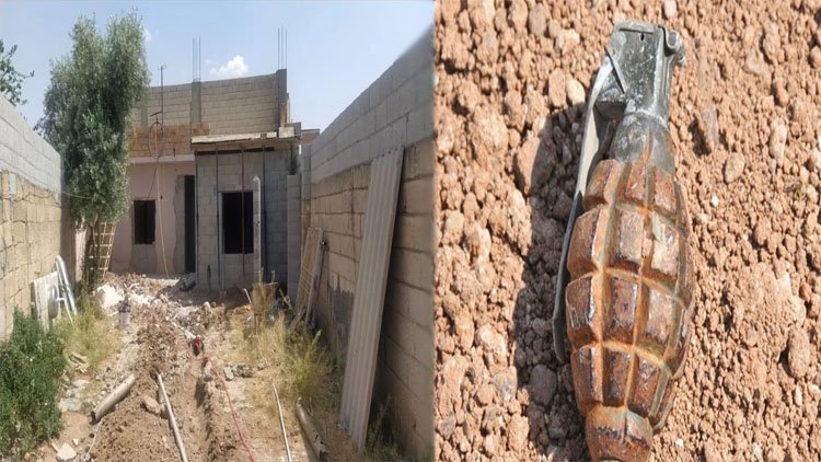Urfa'da tadilat yapılan evin bahçesinde iki el bombası bulundu