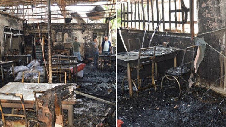 Siirt'te yangın: 3 iş yeri küle döndü
