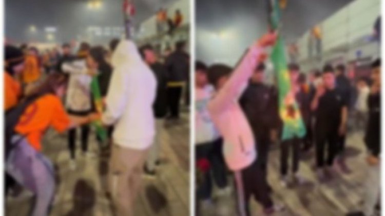 Galatasaray'ın şampiyonluk kutlamasında HÜDA PAR bayrağı yakıldı