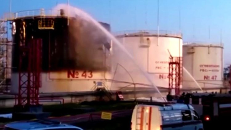 Ukrayna’ya ait bir SİHA, Rus petrol rafinerisine düştü