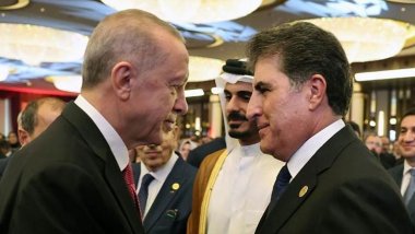 Neçirvan Barzani, Erdoğan için düzenlenen törene katıldı