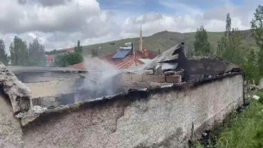 Köyde 6 farklı noktada yangın çıktı; 15 büyükbaş öldü, ev ve ahırlar yandı