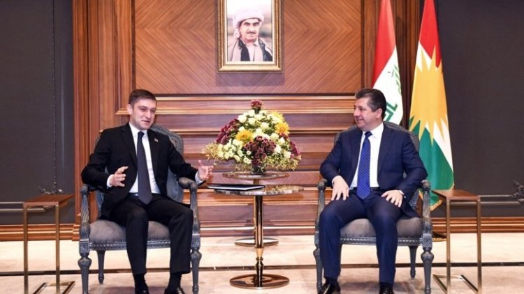 Başbakan Barzani, Azerbaycan Büyükelçiliği Maslahatgüzarıyla görüştü